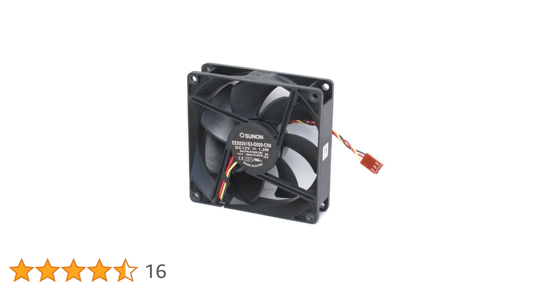 Amazon | Sunon EE92251S3-D020-C99 12V 3ピン 92mm x 92mm x